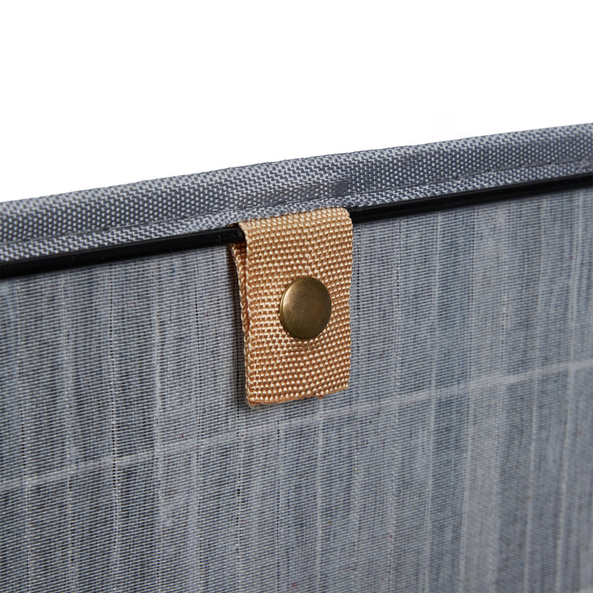 ÚLOŽNÝ koš - sivá, kov/drevo (31/20/31cm) - Relaxdays