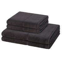 FROTTIERSET Pearl 4-teilig - Dunkelgrau, Textil (50/100cm) - MÖVE