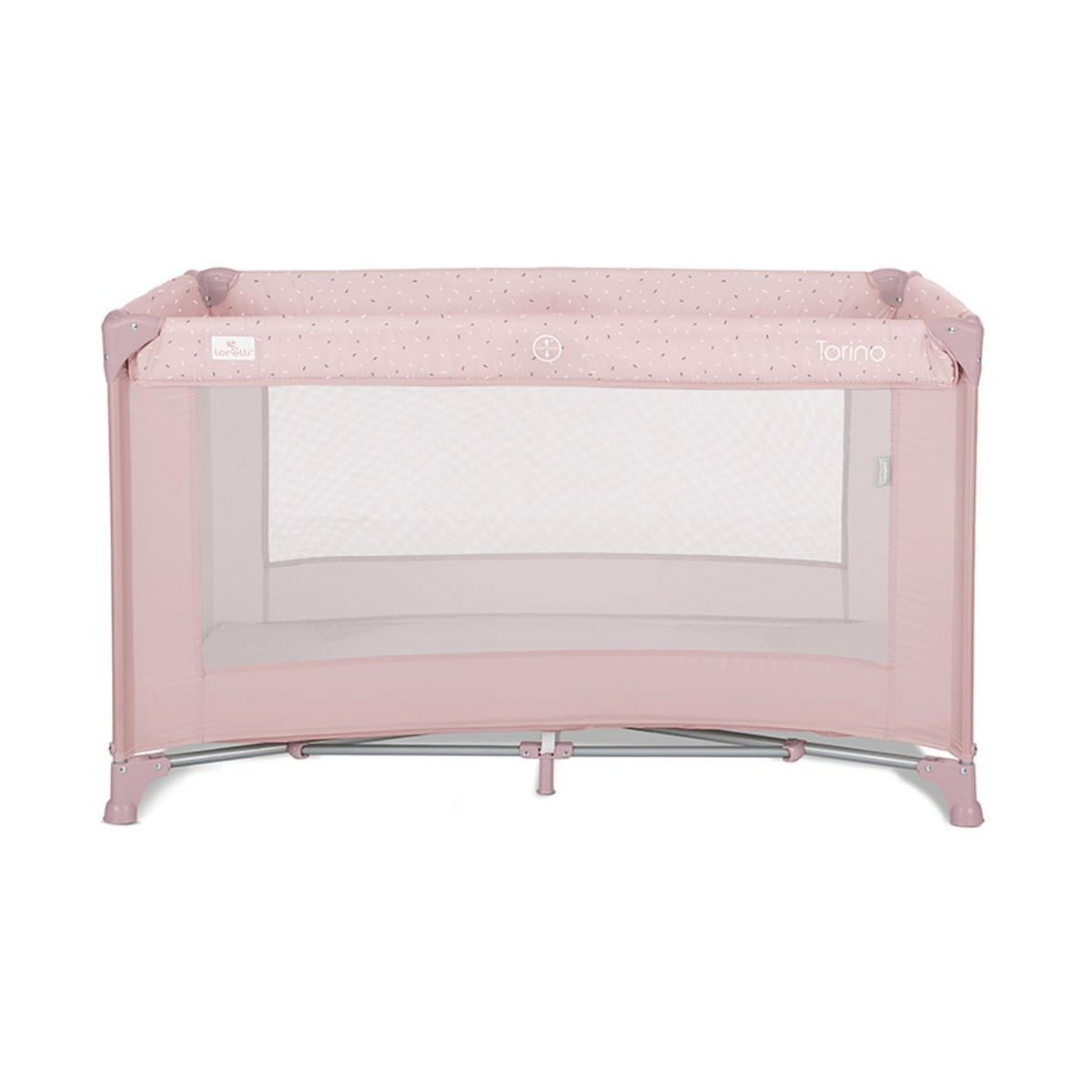 REISEBETT Torino pink Laufstall seitlicher Eingang, Tragetasche, Faltmatratze - Rosa, Kunststoff (60/120cm) - Lorelli