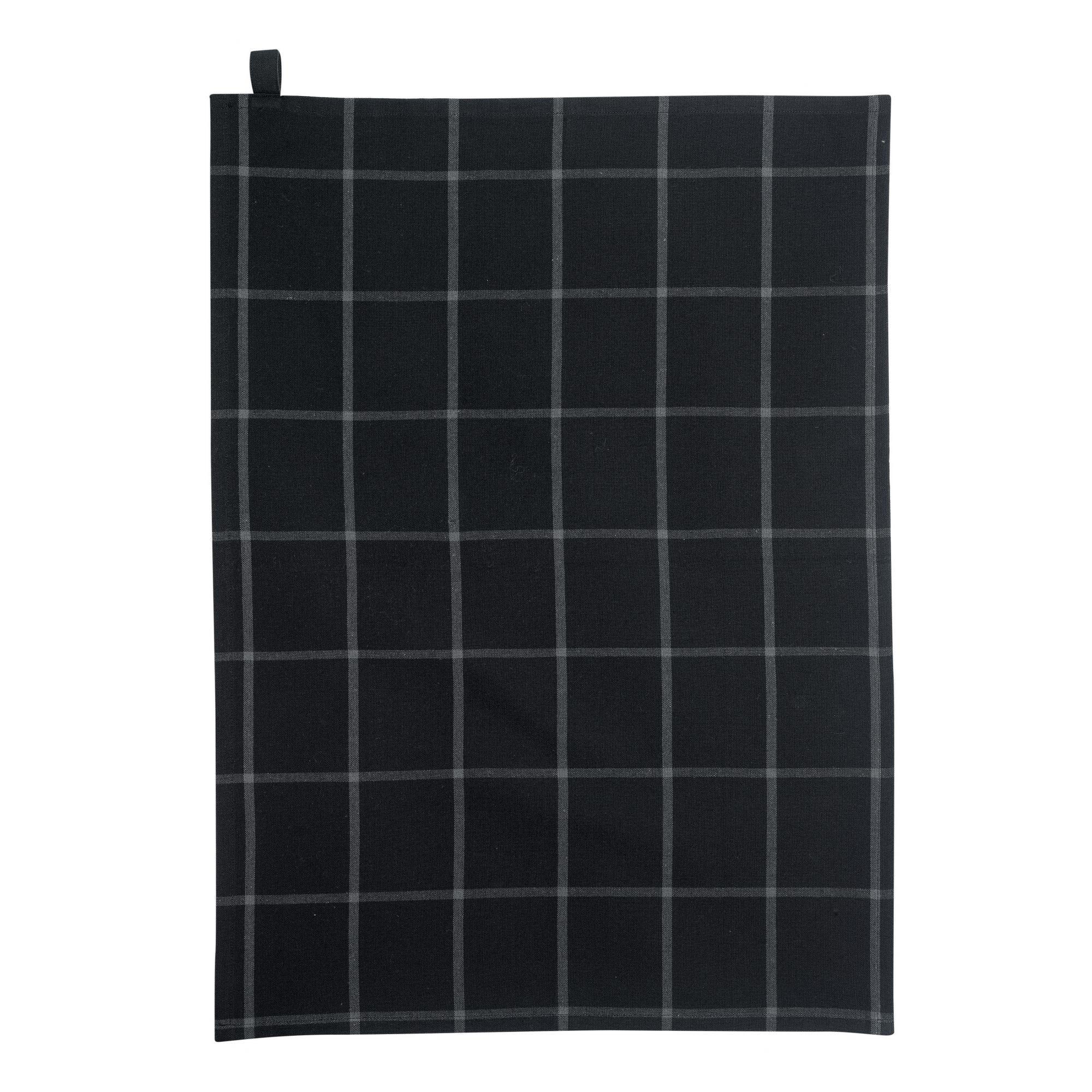 GESCHIRRTUCH Doha schwarz 50 x 70 cm - Schwarz, Textil (50/70cm) - Winkler