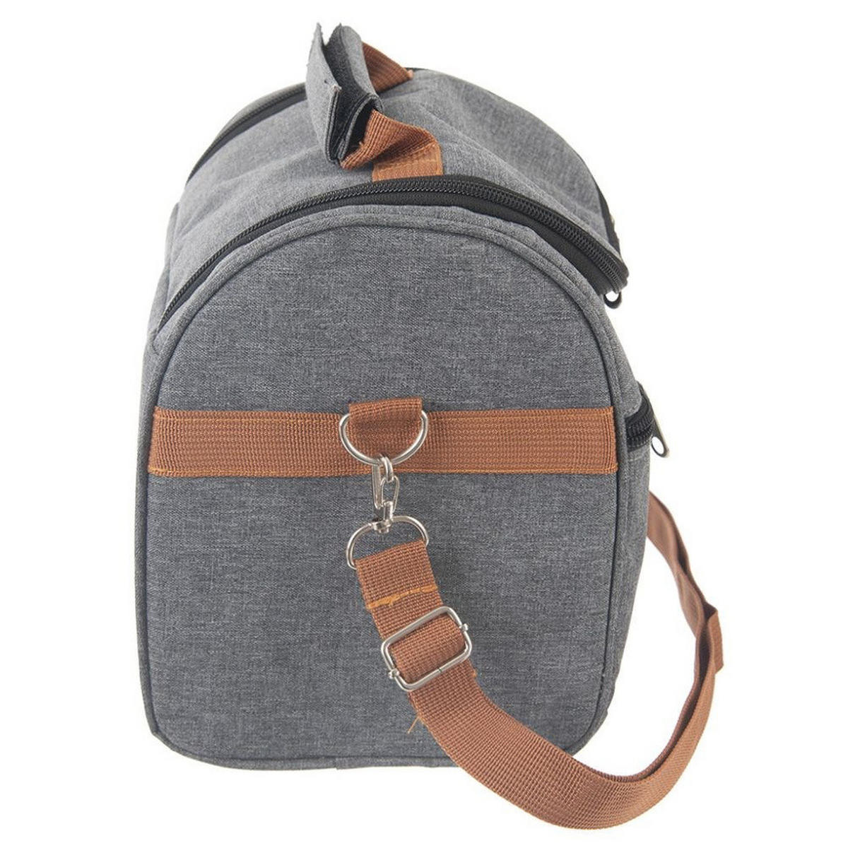 THERMOTASCHE mit Schultergurt 5,5 l Grau - Grau, Textil (18/22/23cm) - Orion 