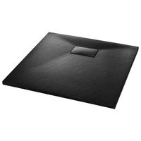 DUSCHWANNE Schwarz 90/90 Cm - Schwarz, Textil (90/2.6/90cm) - vidaXL