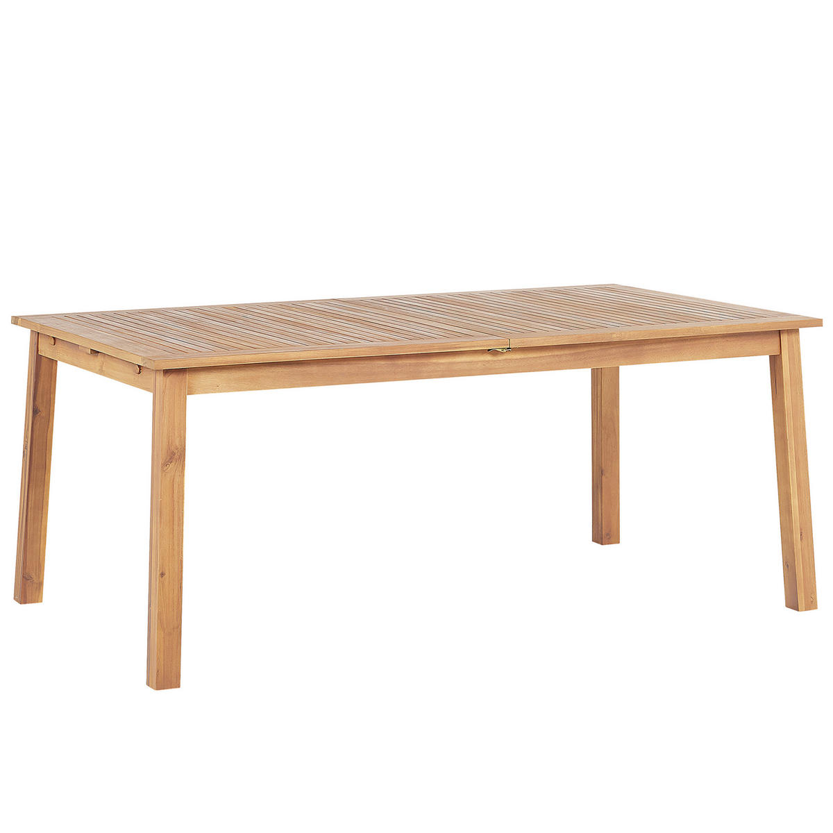 GARTENTISCH Akazienholz hellbraun 180-240/100 cm ausziehbar Cesana - Hellbraun, Holz (100/75/180cm) - Beliani