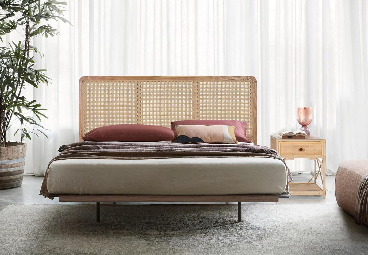 KOPFTEIL aus Rattan 165 cm - Braun, Holz (165/90/4cm) - Giner y Colomer