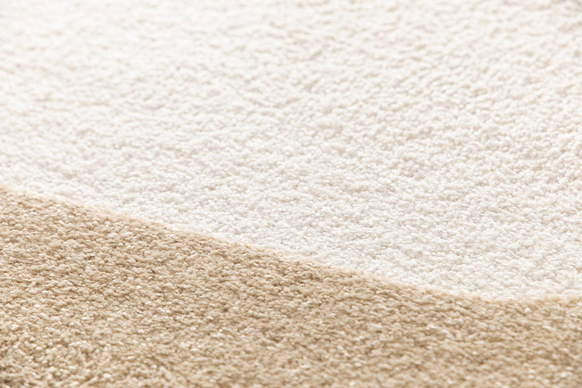 TEPPICH, Weicher, eleganter Reliefteppich beige - Beige, Textil (120/170cm) - AFK Living