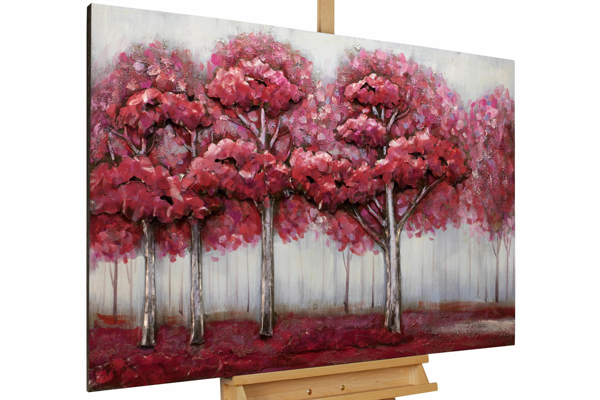KUNSTLOFT KOVOVÝ OBRAZ LESNÍ HARMONIE, 100/70 CM