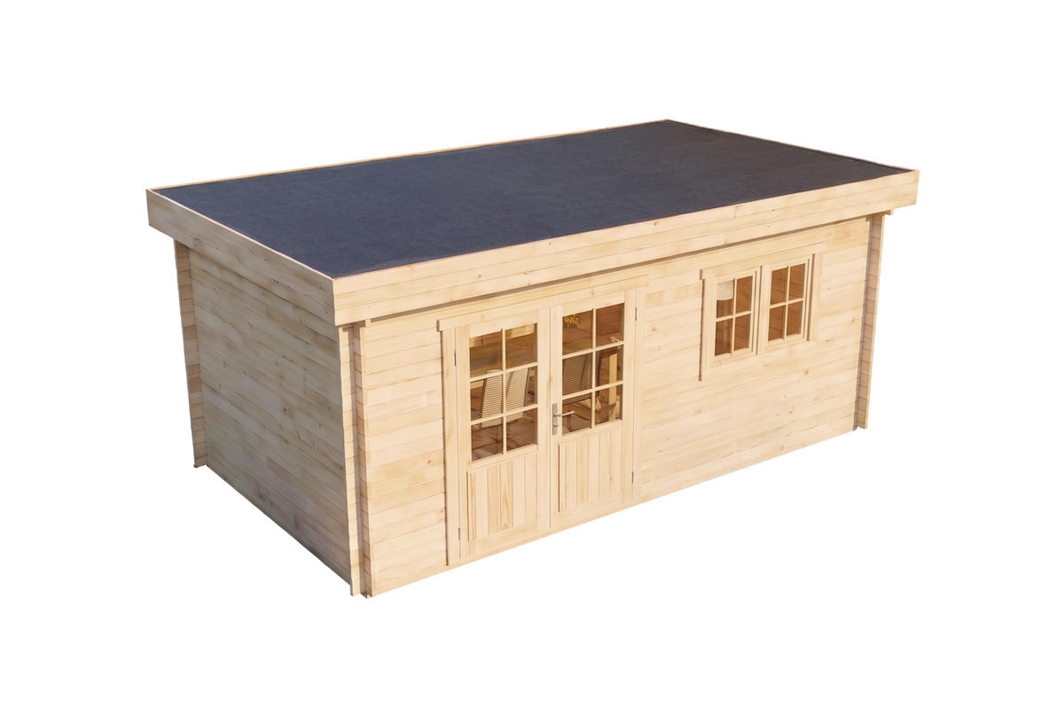 GARTENHAUS Holz Spree Compact - Naturfarben, Holz (520/228/320cm) - Alpholz