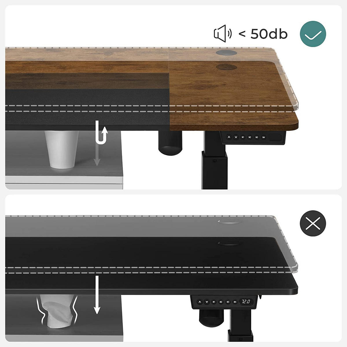 SCHREIBTISCH COMPUTERTISCH - Braun, Holzwerkstoff (140/60/120cm) - Hansiro