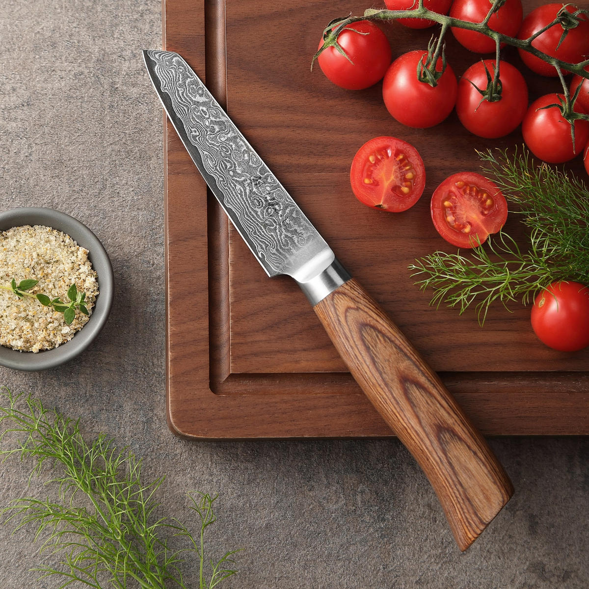 OFFICEMESSER 10 cm - Braun, Holz/Metall (22cm) - Wakoli