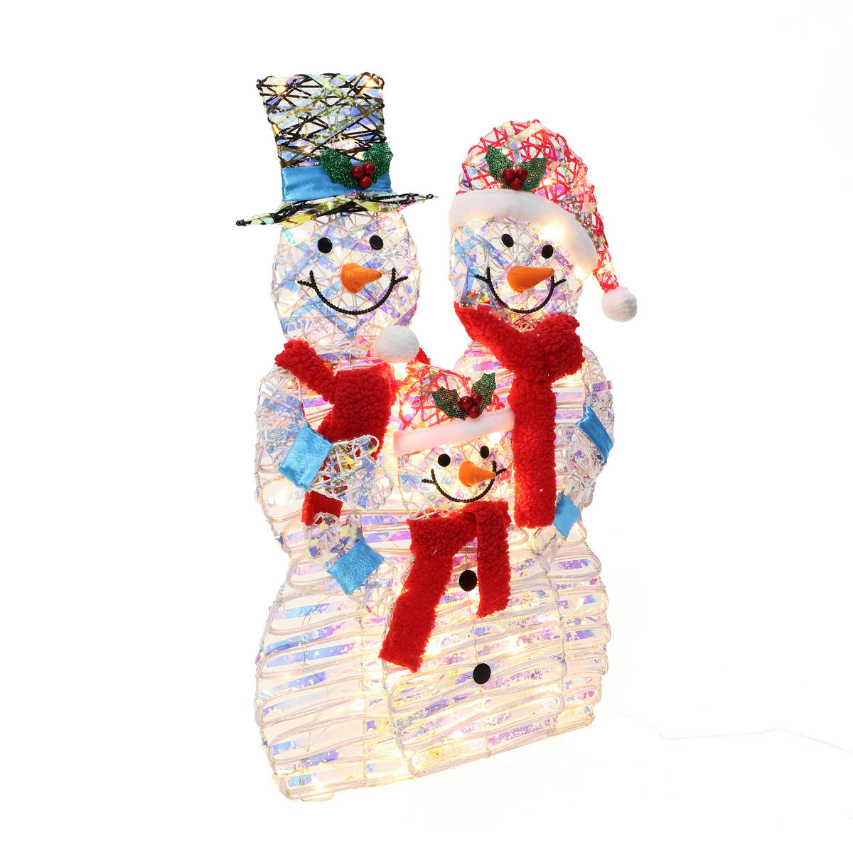 WEIHNACHTSDEKORATION HTHD0256 - Multicolor, Kunststoff/Metall (18/80/54cm) - Hometopia