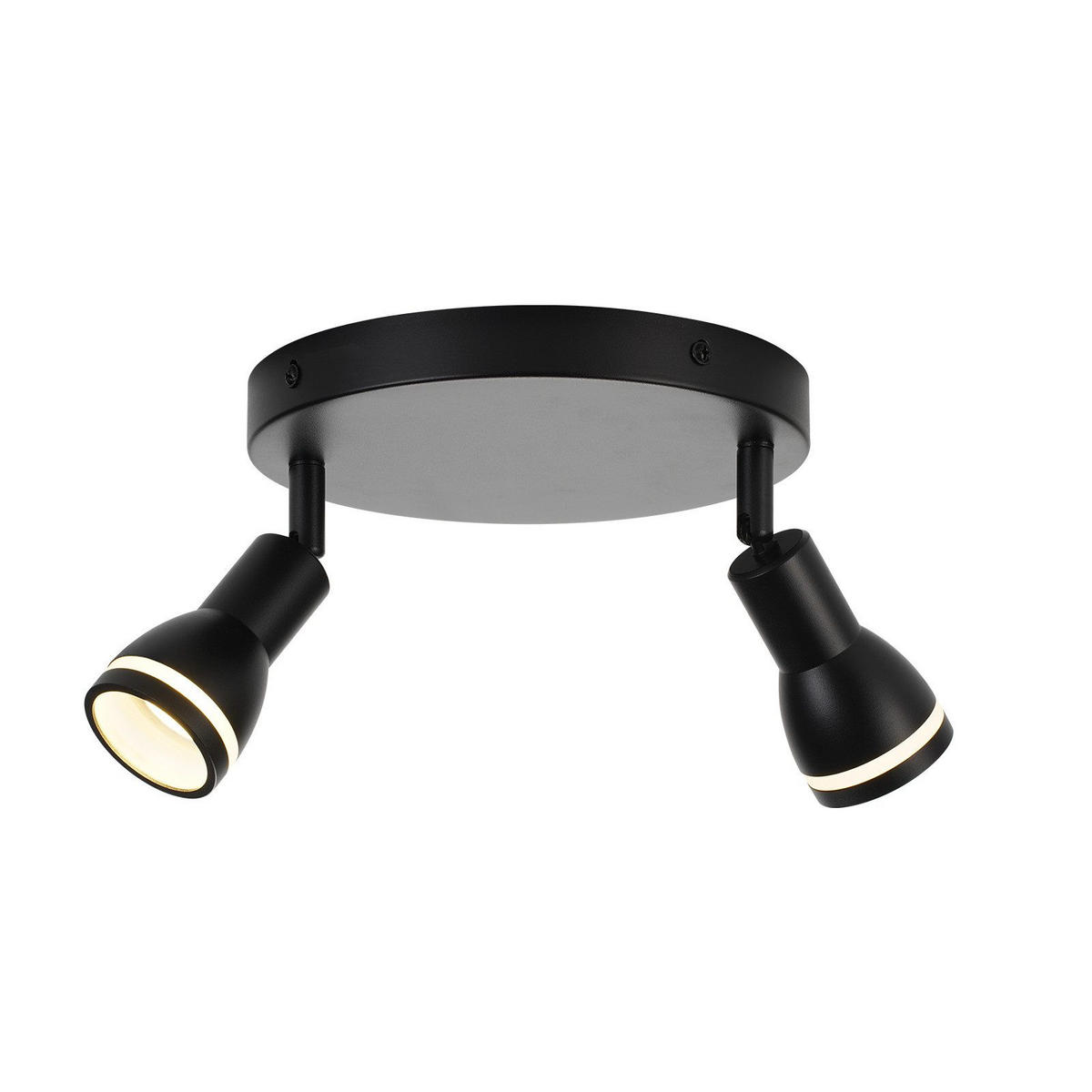 DECKENLEUCHTE Frieden 20/20/15.7cm - Schwarz, Metall (20/20/15.7cm) - ZMH