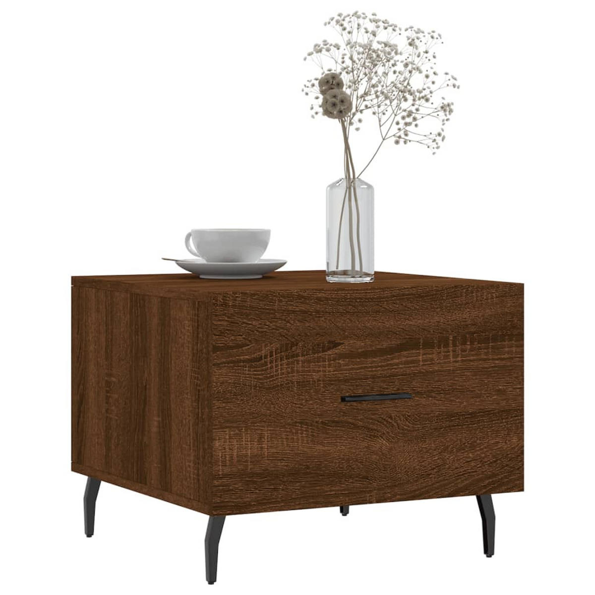 COUCHTISCH Braun Eichen-Optik 50x50x40 cm Holzwerkstoff - Braun, Holzwerkstoff (50/50/40cm) - furnicato