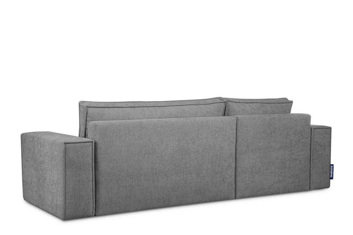 ECKSOFA-LINKS/RECHTS NAPI II mit Schlaffunktion, grau - Grau, Textil (262/148cm) - KONSIMO®