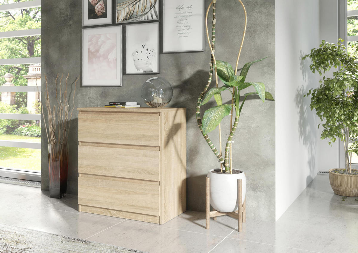 KOMMODE 70 Sonoma oak 70x39x78,5 cm - Sonoma Eiche, Holzwerkstoff (70/78.5/39cm) - Mobelsta