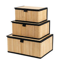 KORB 3er-Set Tilva - Braun, Naturmaterialien (25/15/32cm) - BOXIMO