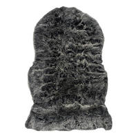 LUXUS SUPER SOFT FELLTEPPICH ASPEN MELIERT SHAPE - Anthrazit, Textil (55/80cm) - Pergamon