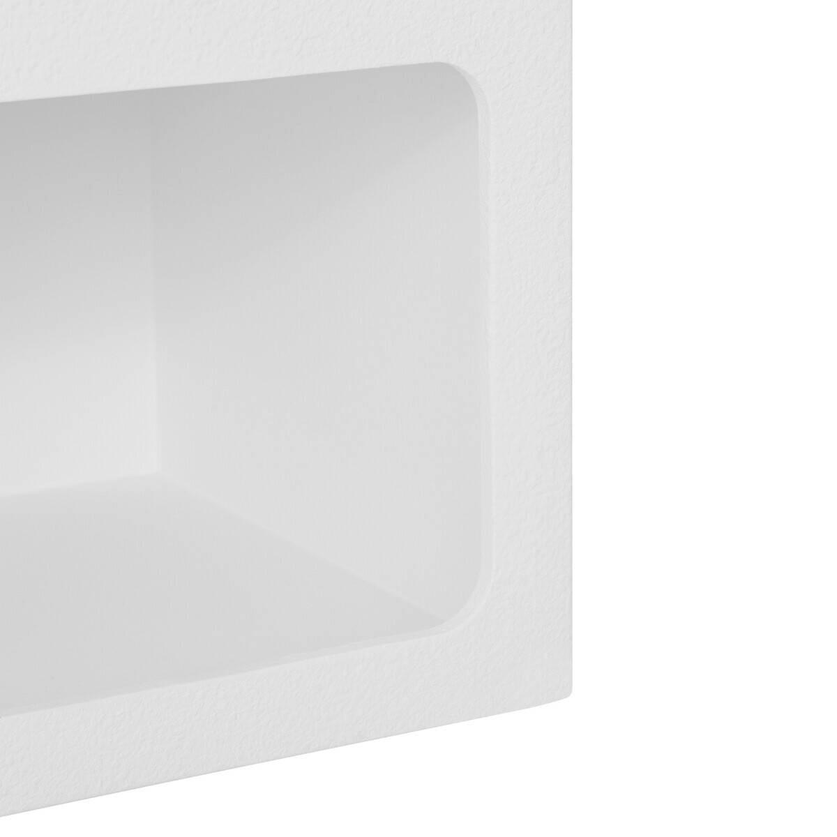 WANDREGAL Soleya Weiß 40/30/55 cm - Weiß, Holzwerkstoff (30/55/40cm) - Atmosphera Createur d´interieur