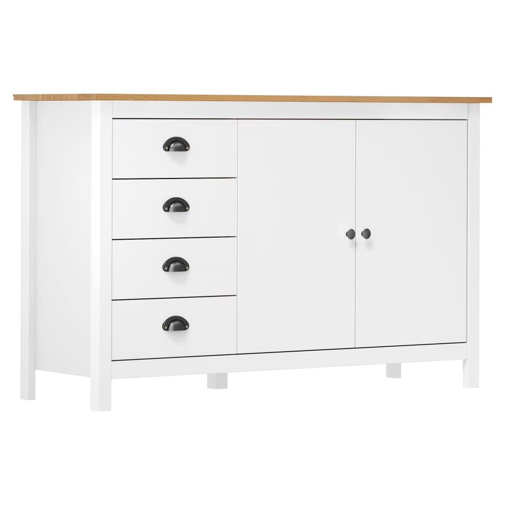 vidaXL Sideboard Weiß 130x80x40 cm