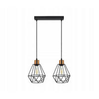 PENDELLEUCHTE EDISON II - Goldfarben/Schwarz, Metall (20/50/100cm) - kiki design