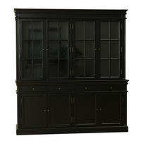 BUFFET schwarz - Schwarz, Holzwerkstoff (186/200/45cm) - ebuy24