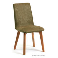 ESSZIMMERSTUHL (8er-Set) Darci 47x92x60 Eiche geölt/Olivgrün - Eichefarben/Olivgrün, Kunststoff (60/92/47cm) - 58aufmkessel
