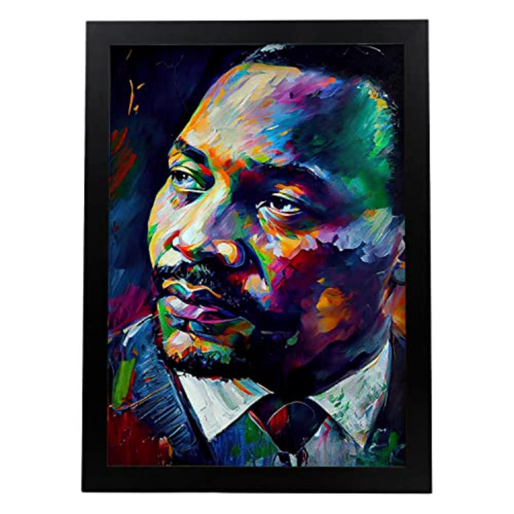 POSTER Martin Luther King Jr. In Voller Farbe Fotostil. A4 Rahmenlos - Klar, Papier (29.7/5/21cm) - Nacnic