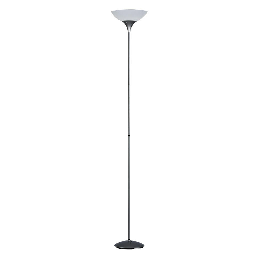 LED STEHLEUCHTE DEZWO Silber Metall - Silberfarben, Metall (28/28/180cm)