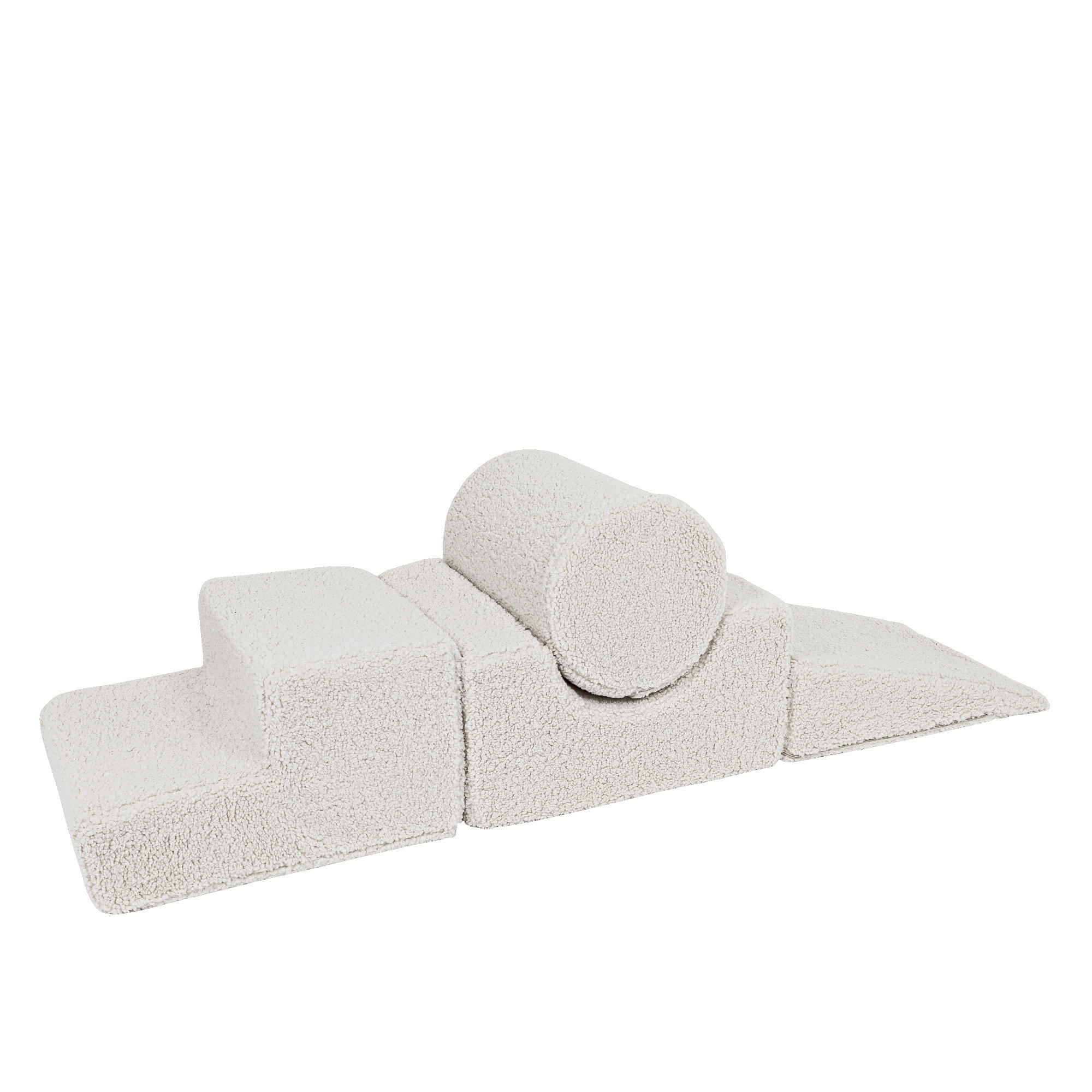 SCHAUMSTOFF-BAUSTEINE für Kinder, Shape, Bearly, Cremig - Creme, Textil (45/30/169cm) - MeowBaby