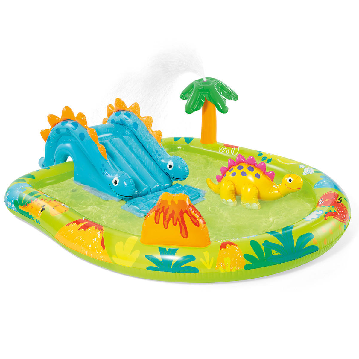 PLANSCHBECKEN Happy Dino - Multicolor, Kunststoff (152/191/58cm)