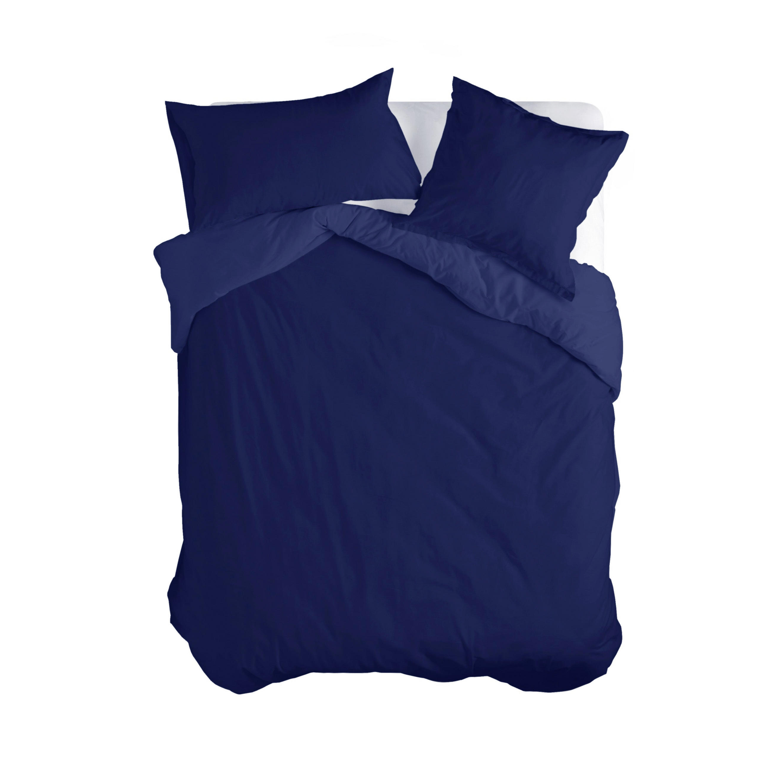 BETTBEZUG basic 240x220 cm (übergrösse) dunkelblau - Blau, Textil (240/220cm) - Happy Friday
