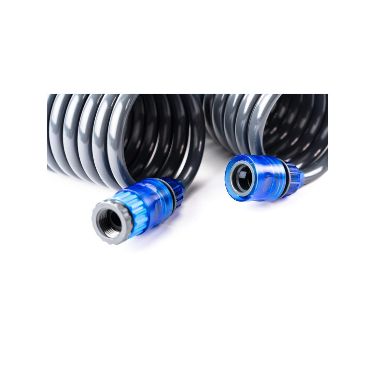 GARTENSCHLAUCH flexible - Komplettset mit Zubehör - Länge: 10m - Schwarz, Kunststoff (1000cm) - SUAN