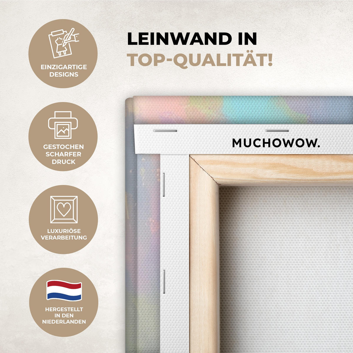 LEINWANDBILD Tulpen - Rosa Akzente - Blau Wandbild Wohnzimmer 60x80 cm - Pastellblau, Textil (60/80cm) - MuchoWow