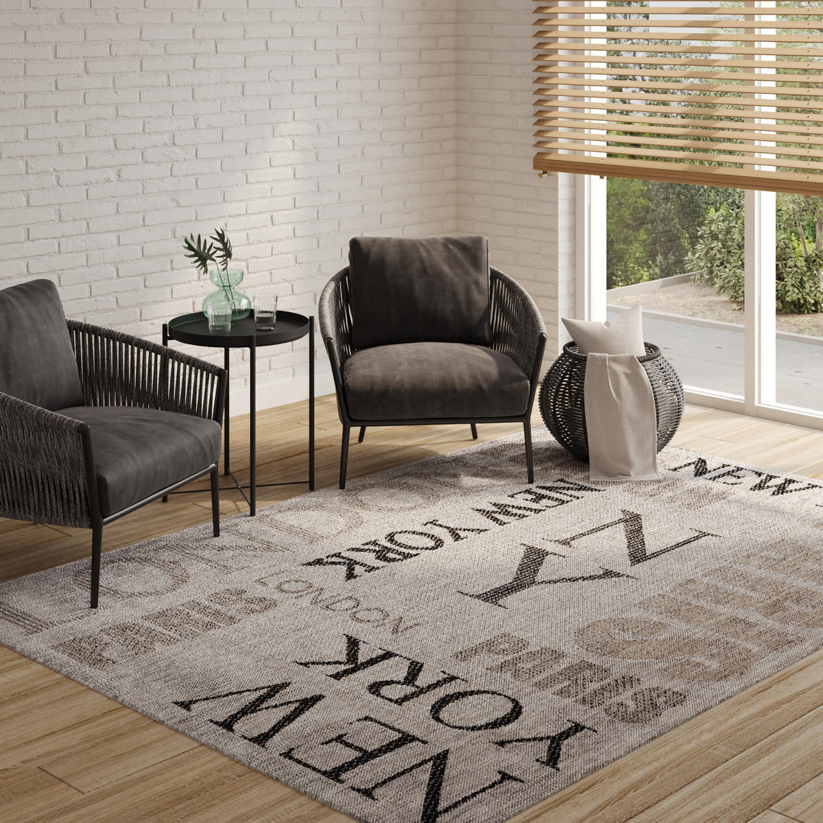 TEPPICH MELISSA Grau 160/230 cm - Grau, Kunststoff (160/230cm) - Tapiso