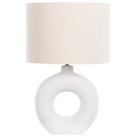 TISCHLAMPE Venta 38/38/58 cm - Weiß, Keramik (38/38/58cm) - Beliani