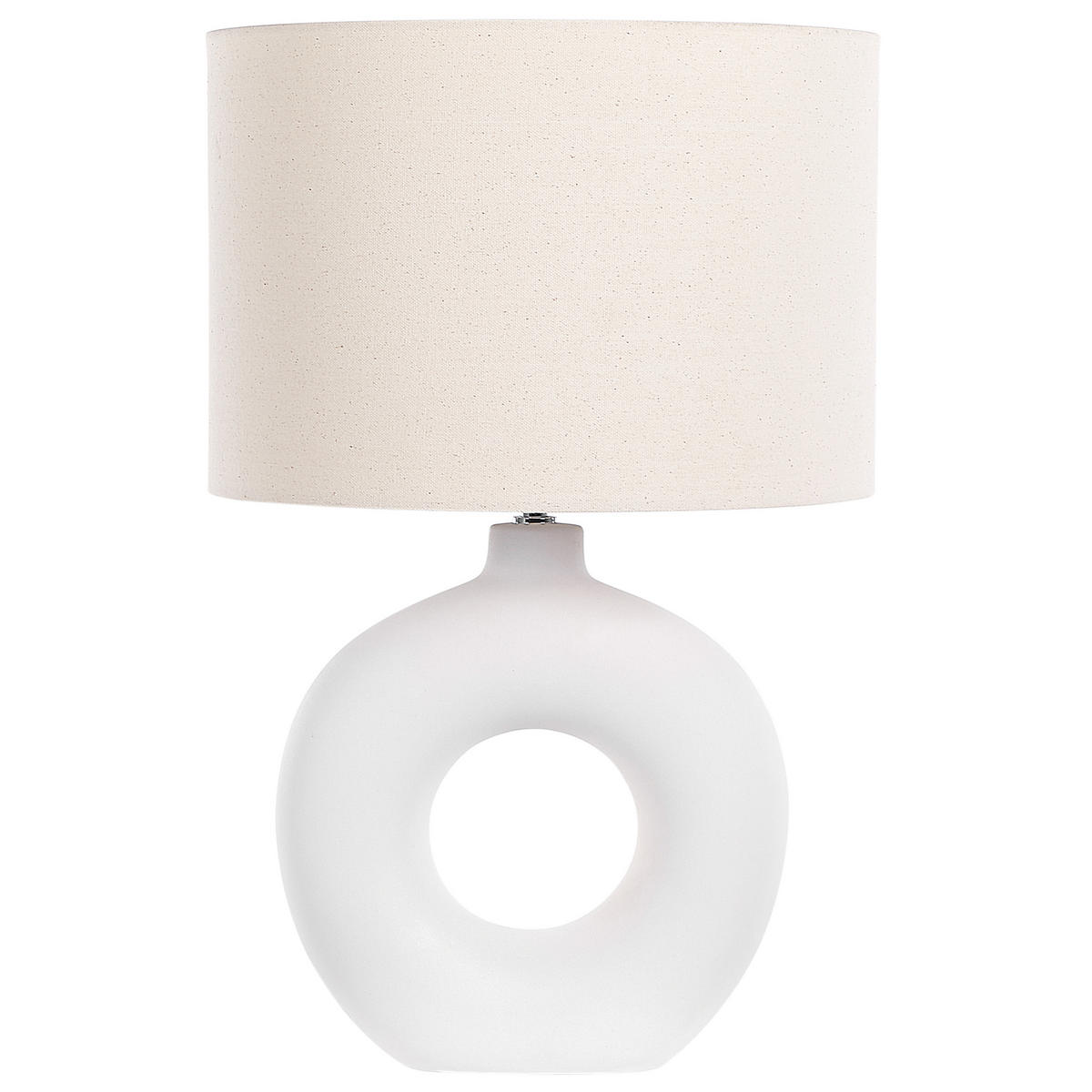 TISCHLAMPE Venta 38/38/58 cm - Weiß, Keramik (38/38/58cm) - Beliani