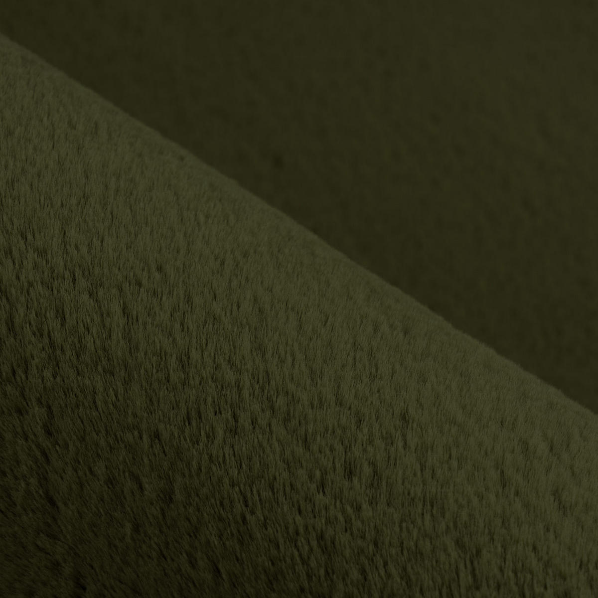 HOCHFLOR-TEPPICH Topia 400 Dunkelgrün 160 cm Rund - Grün, Textil (160/160cm) - carpet city