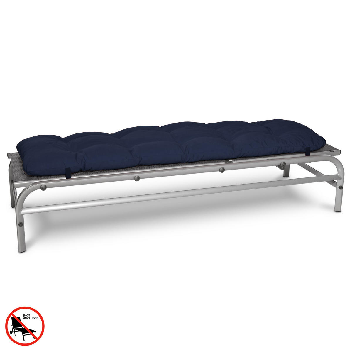 ROLLIEGENAUFLAGE Flair RL 190/60/8cm Dunkelblau - Dunkelblau, Textil (60/8/190cm) - Beautissu 