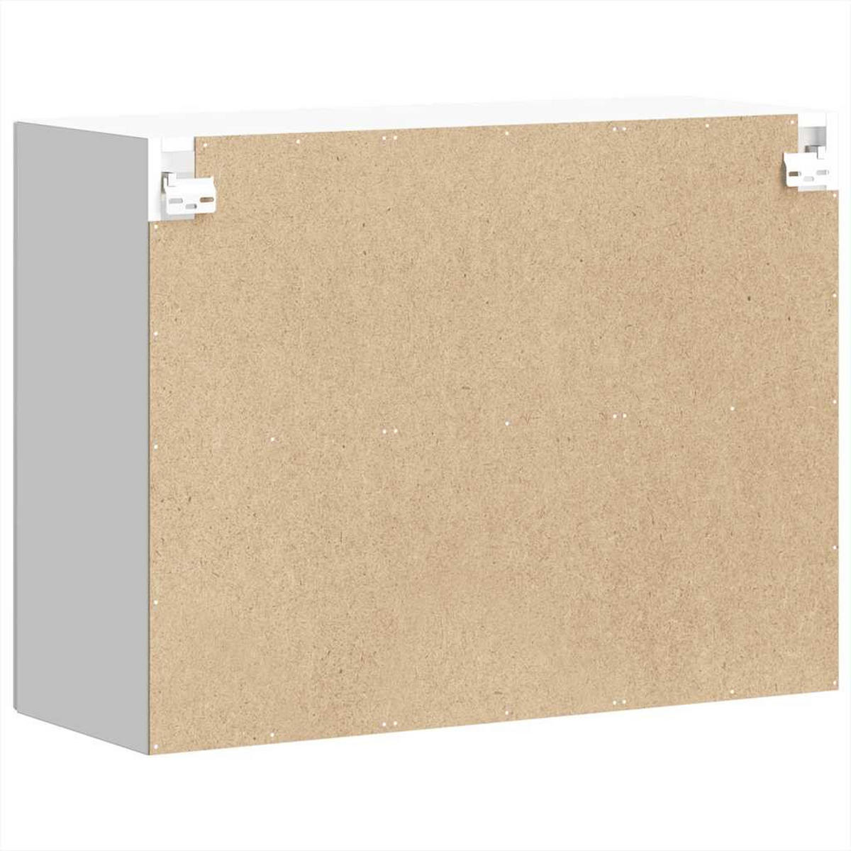 KÜCHENOBERSCHRANK Lucca mit 2 Glas Türen 80/31/60 cm aus Holzwerkstoff Weiß - Weiß, Holz (80/60/31cm) - vidaXL