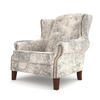 CHESTERFIELD-SESSEL Anton Weiß Microfaser Vintageoptik - Braun/Weiß, Holz/Textil (102/102/93cm) - S-Style Möbel