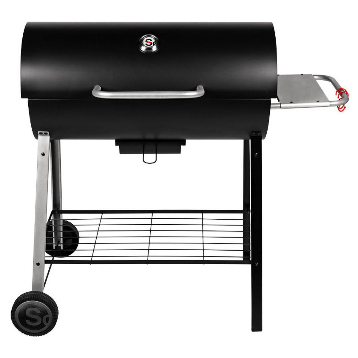 KOHLEGRILL - Schwarz, Metall (56.5/95.5/104.5cm)