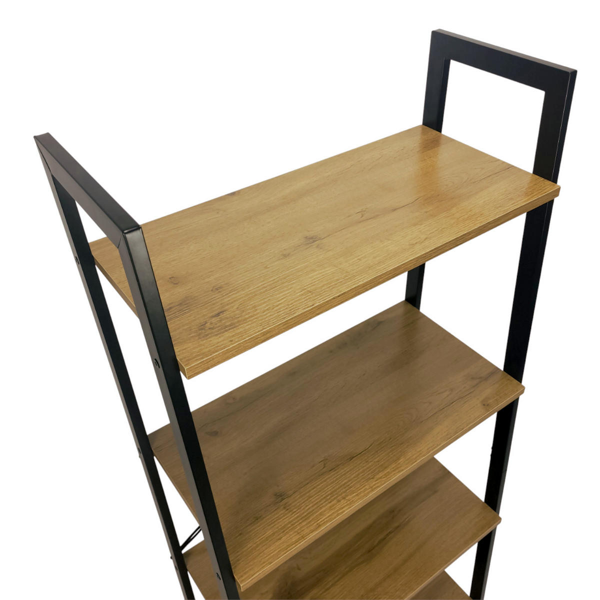 REGAL Metall Holzoptik Hellbraun 4 Böden 56/34/137 cm - Hellbraun, Holzwerkstoff (56/138/34cm) - Begryf