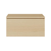 ZÁVESNÝ nočný stolík Bemmi, dekor dub Lindberg, 49 cm - farba duba, kompozitné drevo (48.4/25.4/31.8cm) - Selsey