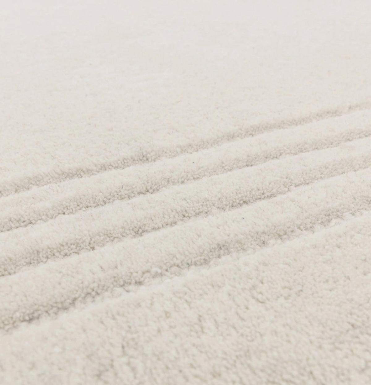 TEPPICH modern reine Wolle LORO Weiß 120 x 170 cm - Weiß, Naturmaterialien (120/170cm) - Novatrend