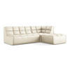 ECKSOFA Beidseitig Kunstleder Beige - Beige/Creme, Leder/Kunststoff (258/178cm) - Makamii