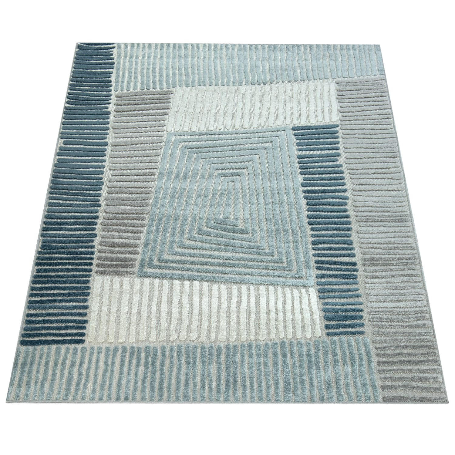 Paco Home Outdoorteppich Blau 60x100 cm