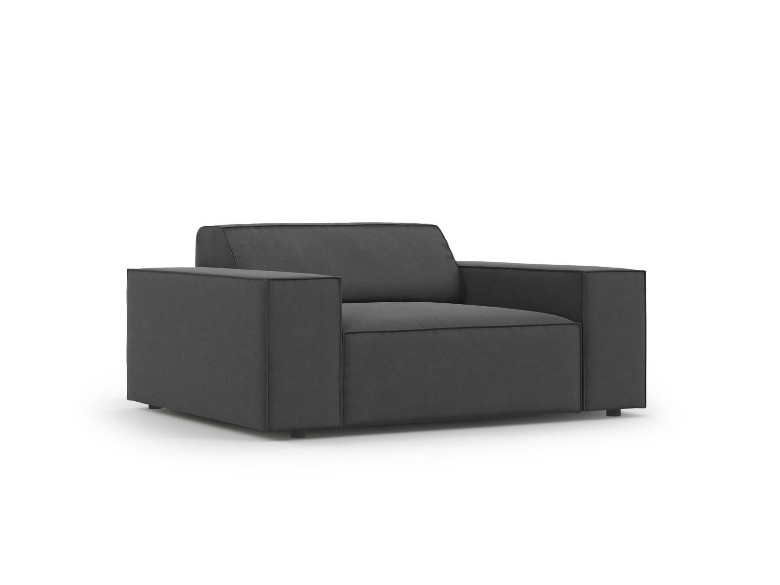 SESSEL Jodie aus Samt grau - Grau, Textil (102/70/124cm) - Micadoni