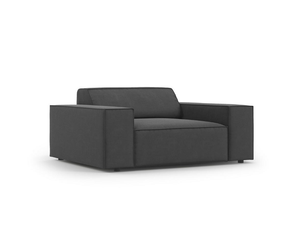 SESSEL Jodie aus Samt grau - Grau, Textil (102/70/124cm) - Micadoni