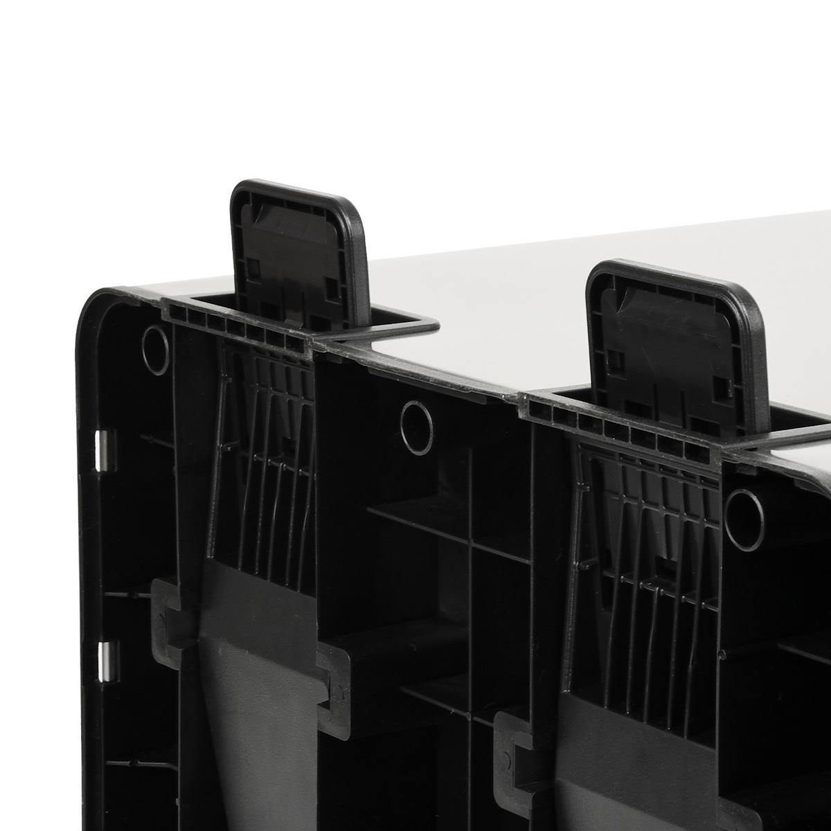 MÜLLTRENNSYSTEM TMH2X30 2x30L 2 Fächer Mülleimer Edelstahl Silber - Silberfarben, Metall (47/72/32cm) - SVITA