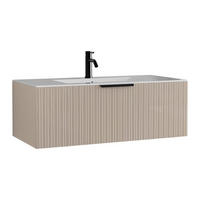 EINZELWASCHTISCH - 100 cm x 45.5 cm - holz - beige Paliro - Beige, Holz (100/35/45.5cm) - Vente-Unique
