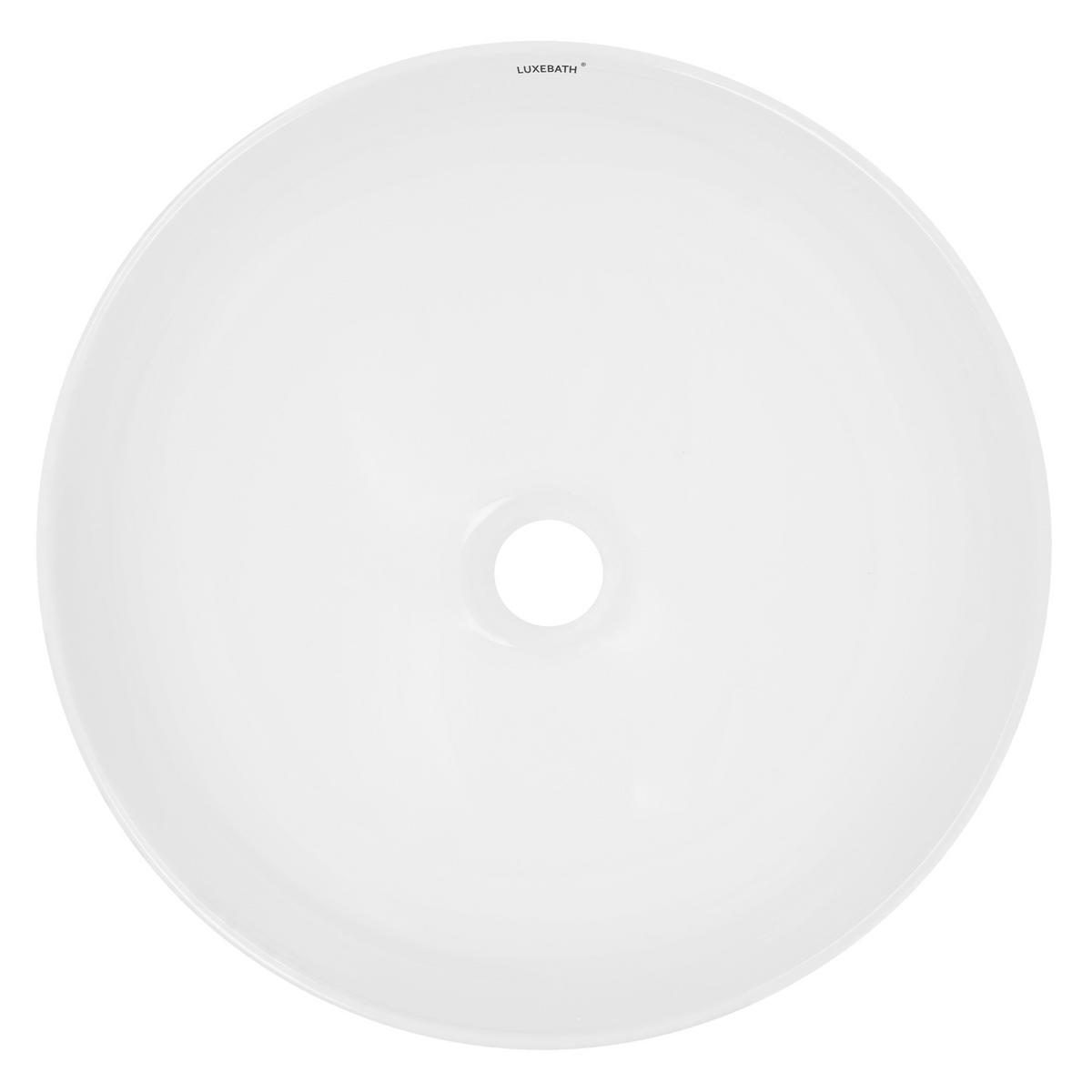 WASCHBECKEN - Weiß, Keramik (39.5/14.5/39.5cm) - LuxeBath